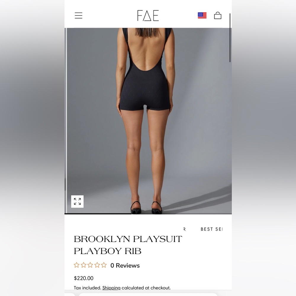 Backless playboy jumpsuit